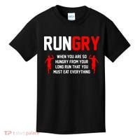 Just Run Tee XC Runner Cross Country Runners Training Kids T-Shirt thumb 0