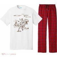 Jesus Riding TRex Dinosaur Pajama Set thumb 0