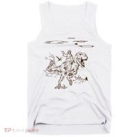 Jesus Riding TRex Dinosaur Tank Top thumb 0