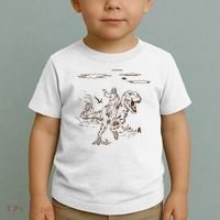 Jesus Riding TRex Dinosaur Toddler T-Shirt thumb 2