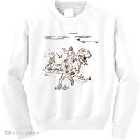 Jesus Riding TRex Dinosaur Kids Sweatshirt thumb 0