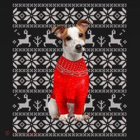 Jack Russell Terrier Ugly Sweater Christmas Meaningful Gift Funny Dog Gift Backpack thumb 2
