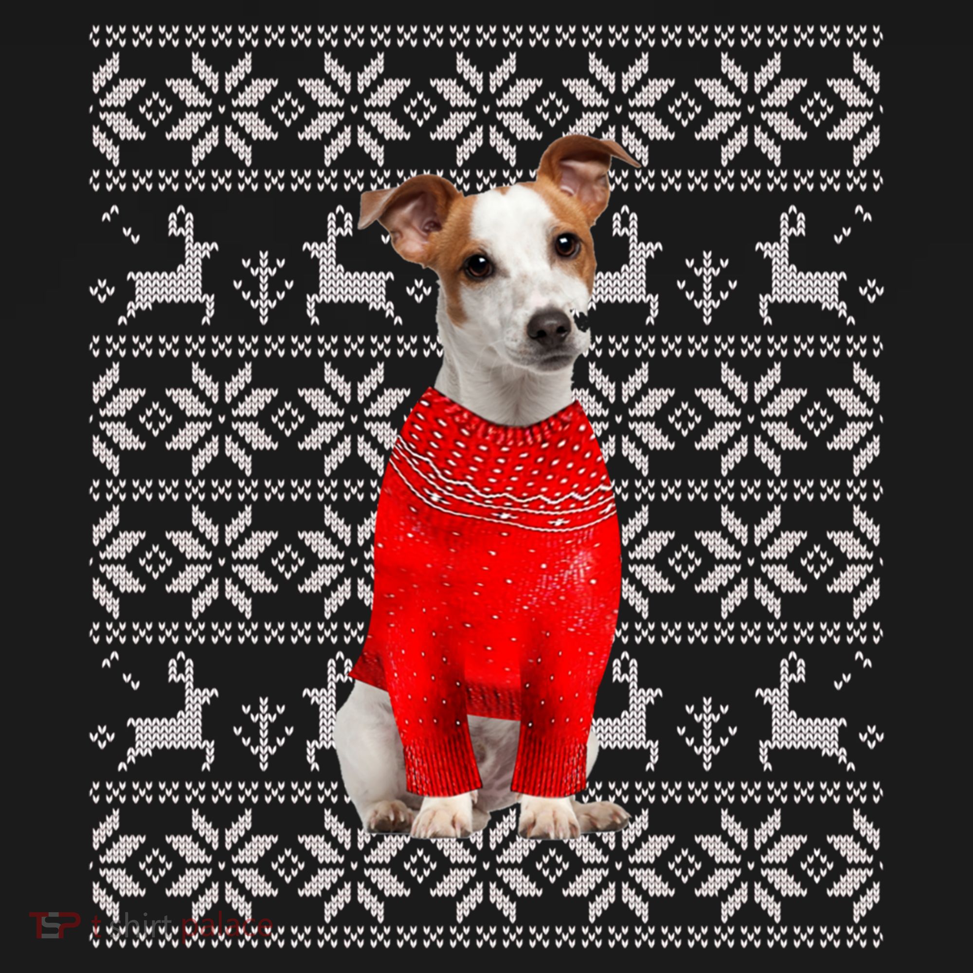Jack Russell Terrier Ugly Sweater Christmas Meaningful Gift Funny Dog Gift Women's Hoodie
