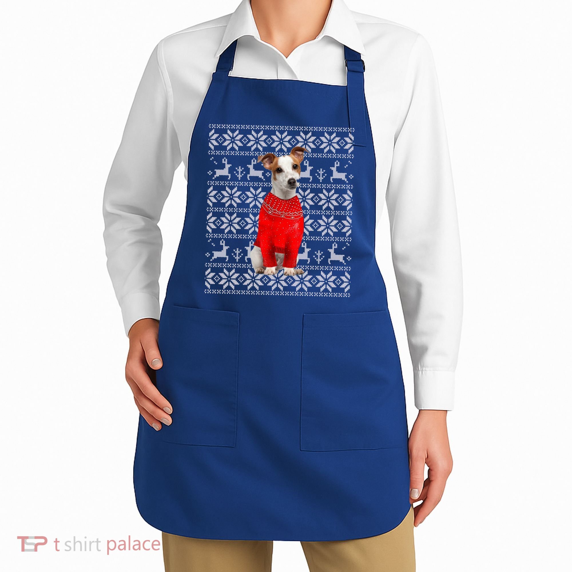 Jack Russell Terrier Ugly Sweater Christmas Meaningful Gift Funny Dog Gift Apron