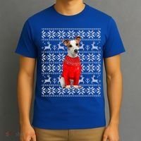 Jack Russell Terrier Ugly Sweater Christmas Meaningful Gift Funny Dog Gift T-Shirt thumb 3