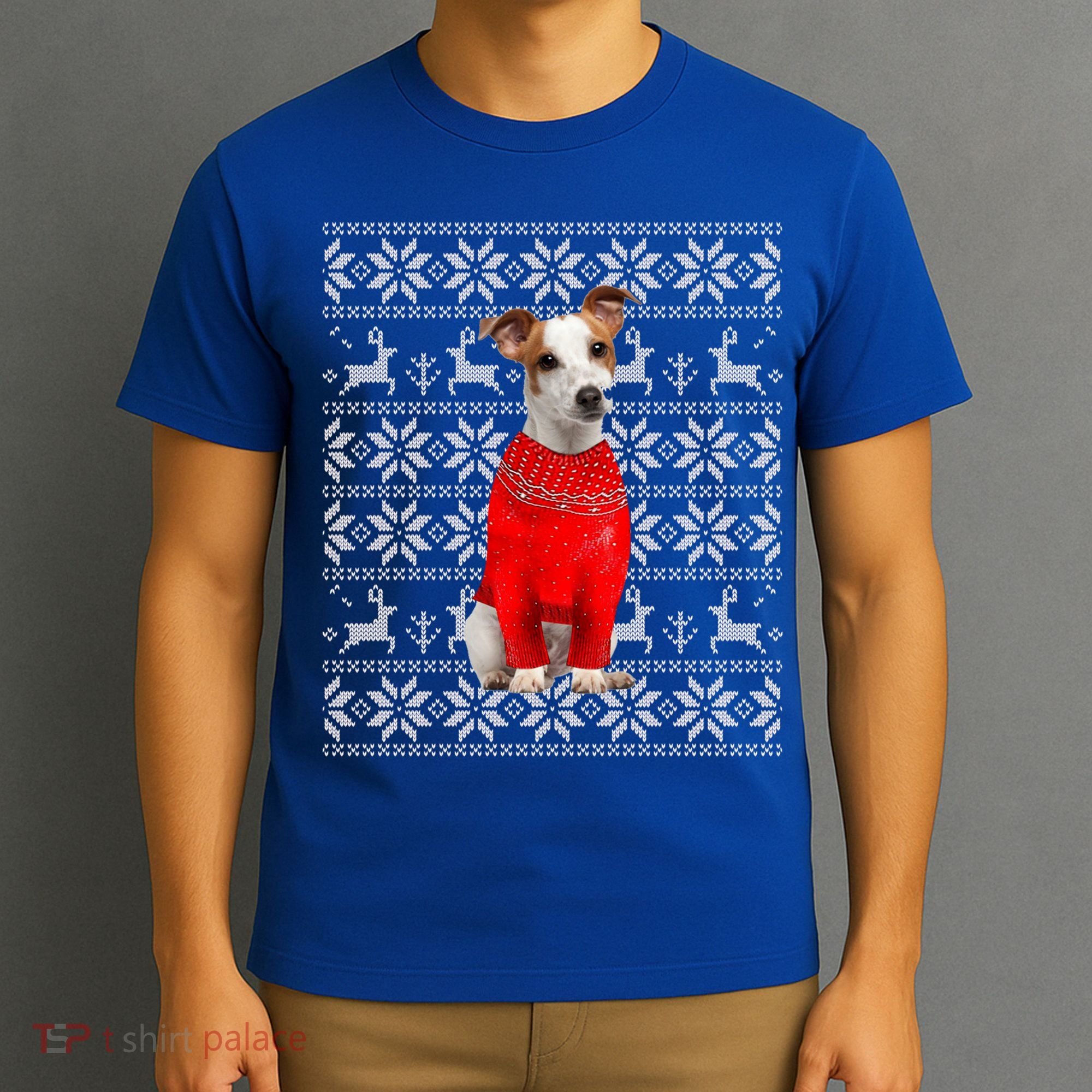 Jack Russell Terrier Ugly Sweater Christmas Meaningful Gift Funny Dog Gift T-Shirt