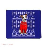 Jack Russell Terrier Ugly Sweater Christmas Meaningful Gift Funny Dog Gift Mousepad thumb 0