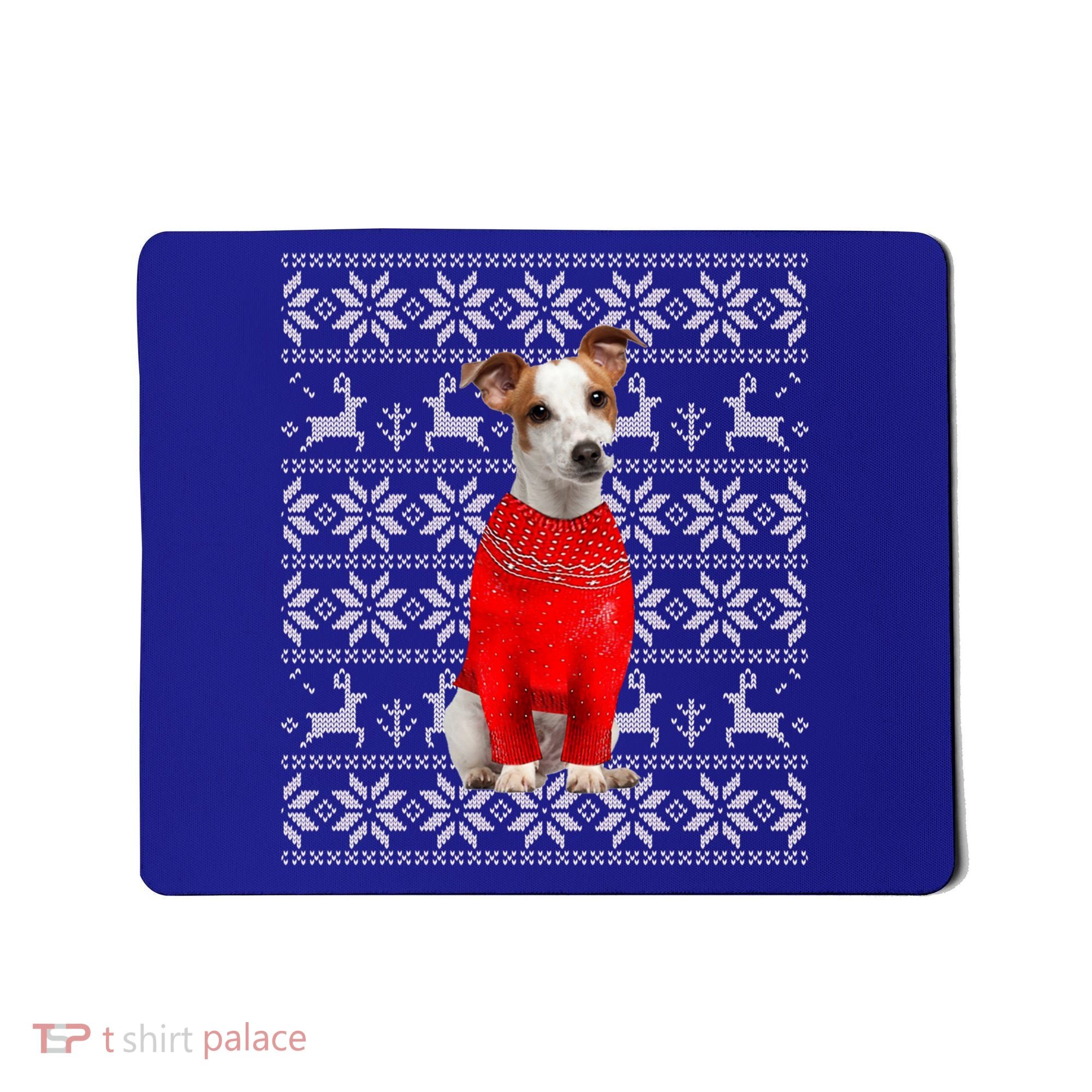 Jack Russell Terrier Ugly Sweater Christmas Meaningful Gift Funny Dog Gift Mousepad