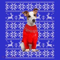 Jack Russell Terrier Ugly Sweater Christmas Meaningful Gift Funny Dog Gift Mousepad thumb 1