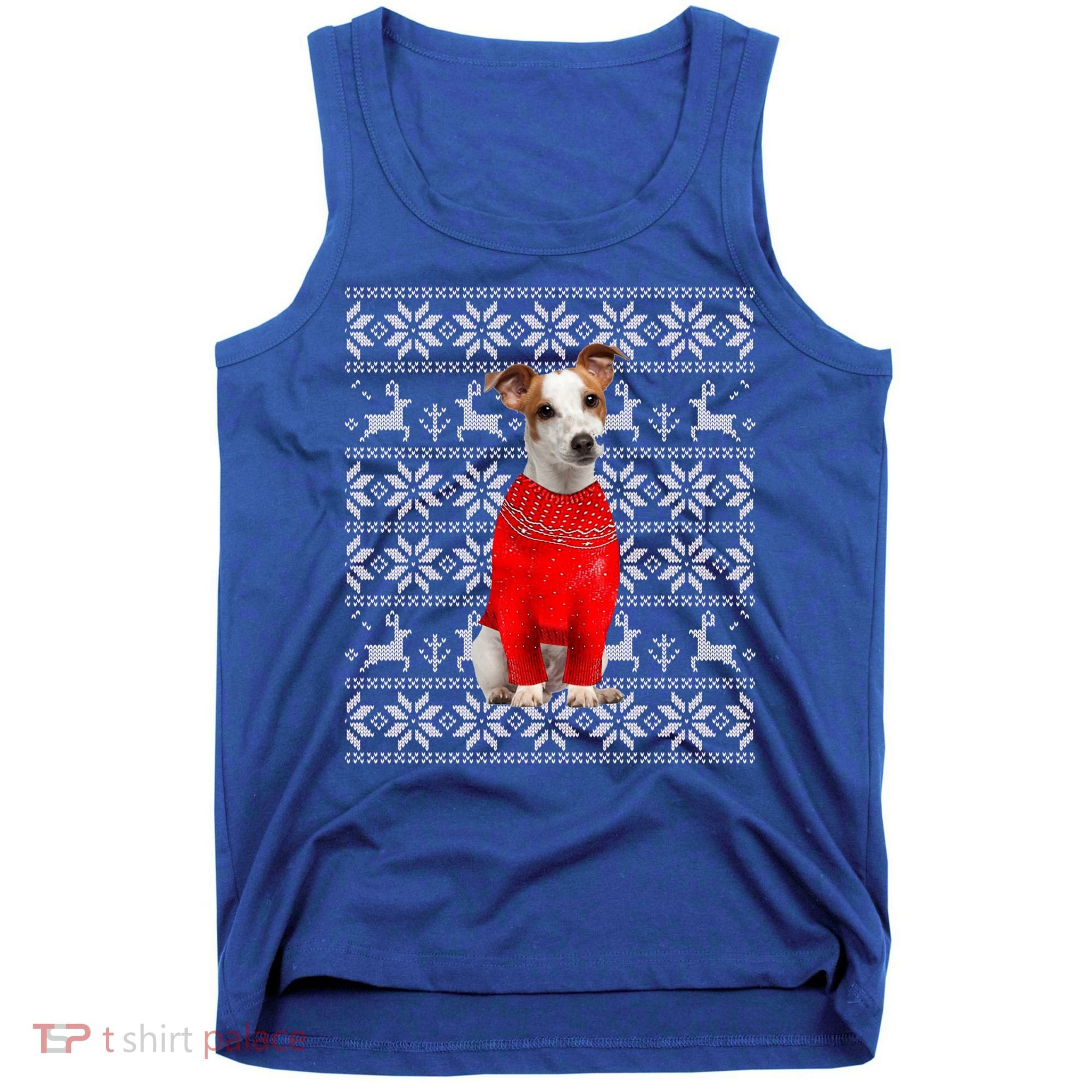 Jack Russell Terrier Ugly Sweater Christmas Meaningful Gift Funny Dog Gift Tank Top
