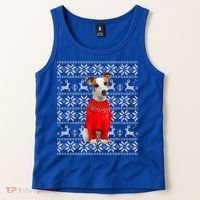 Jack Russell Terrier Ugly Sweater Christmas Meaningful Gift Funny Dog Gift Tank Top thumb 2