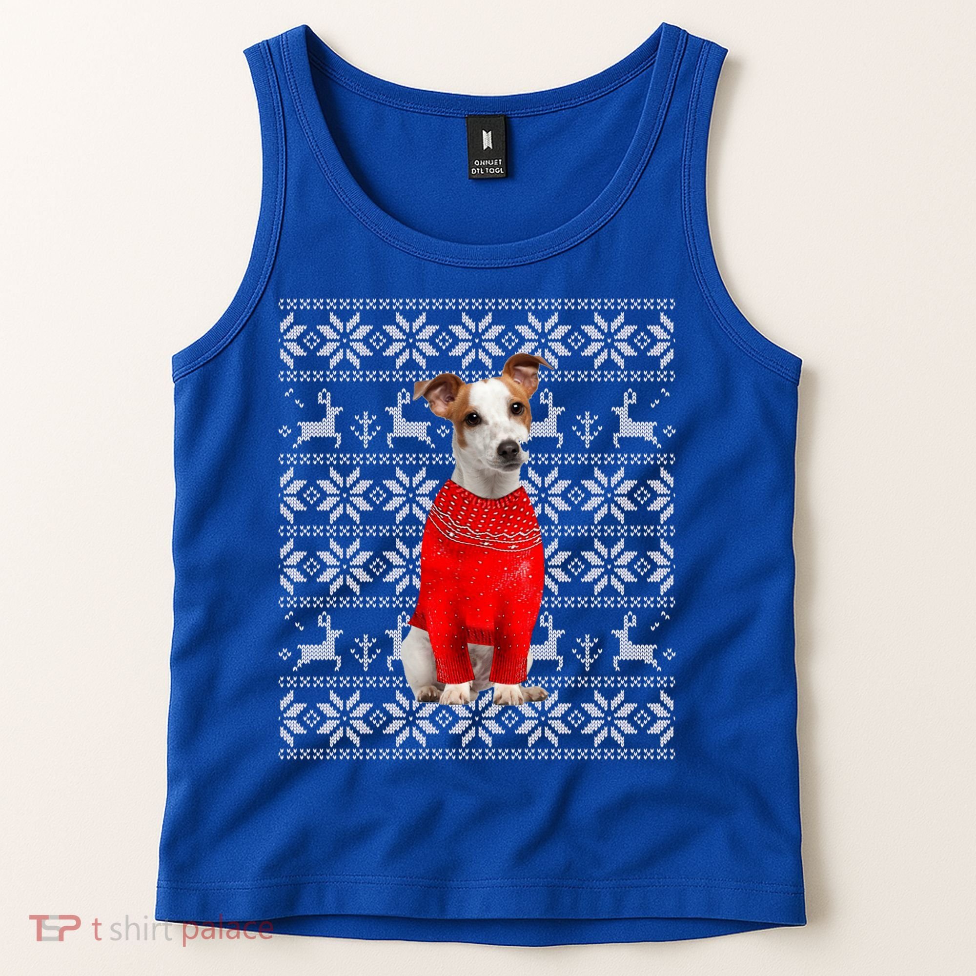 Jack Russell Terrier Ugly Sweater Christmas Meaningful Gift Funny Dog Gift Tank Top