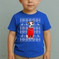 Jack Russell Terrier Ugly Sweater Christmas Meaningful Gift Funny Dog Gift Toddler T-Shirt thumb 2