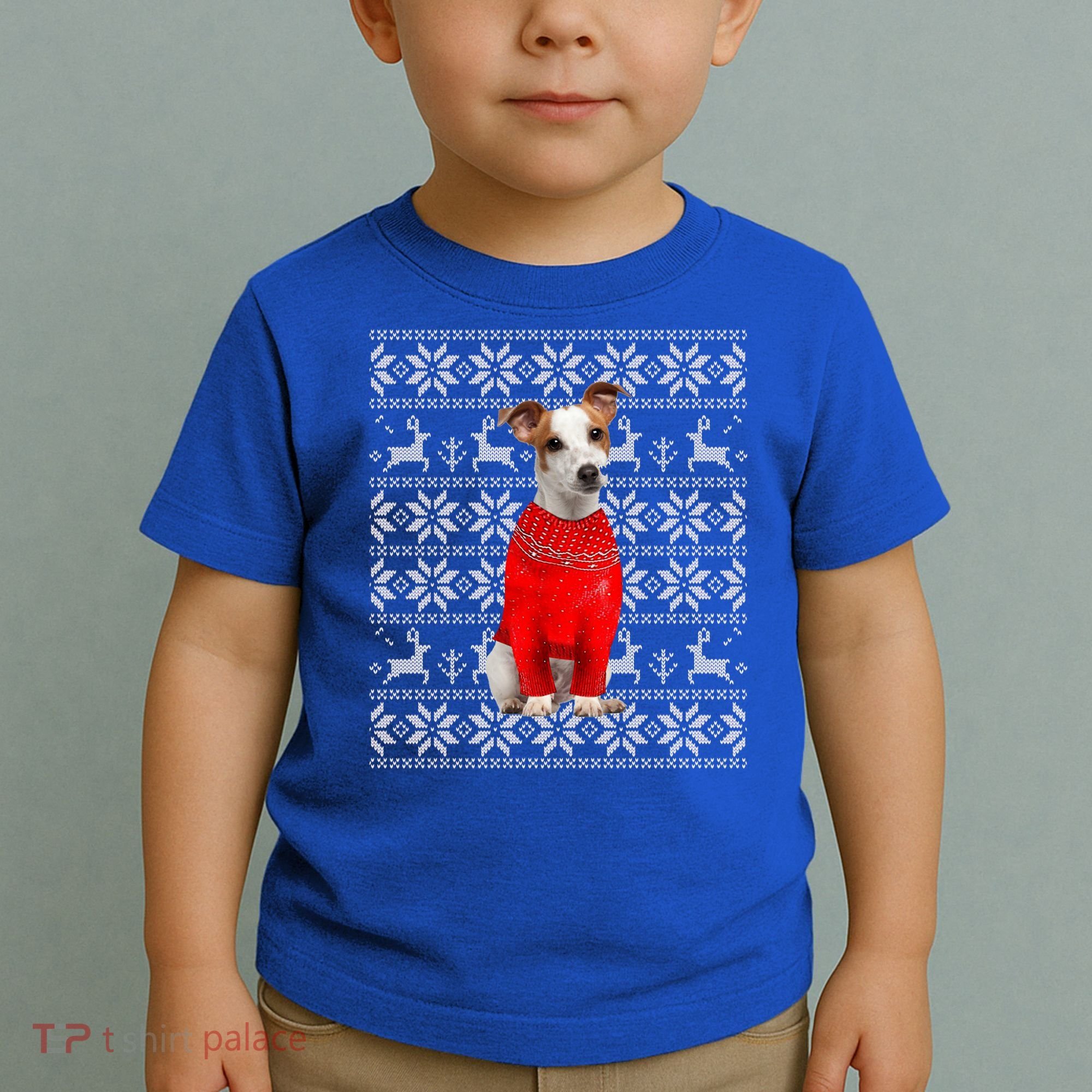 Jack Russell Terrier Ugly Sweater Christmas Meaningful Gift Funny Dog Gift Toddler T-Shirt