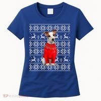 Jack Russell Terrier Ugly Sweater Christmas Meaningful Gift Funny Dog Gift Women's T-Shirt thumb 0