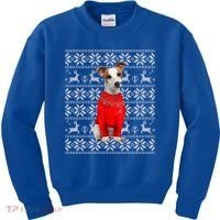 Jack Russell Terrier Ugly Sweater Christmas Meaningful Gift Funny Dog Gift Kids Sweatshirt thumb 0