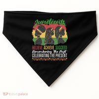 Junenth Remembering The Past Celebrating The Present USA-Made Doggie Bandana thumb 0