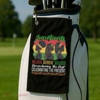 Junenth Remembering The Past Celebrating The Present Golf Towel thumb 2