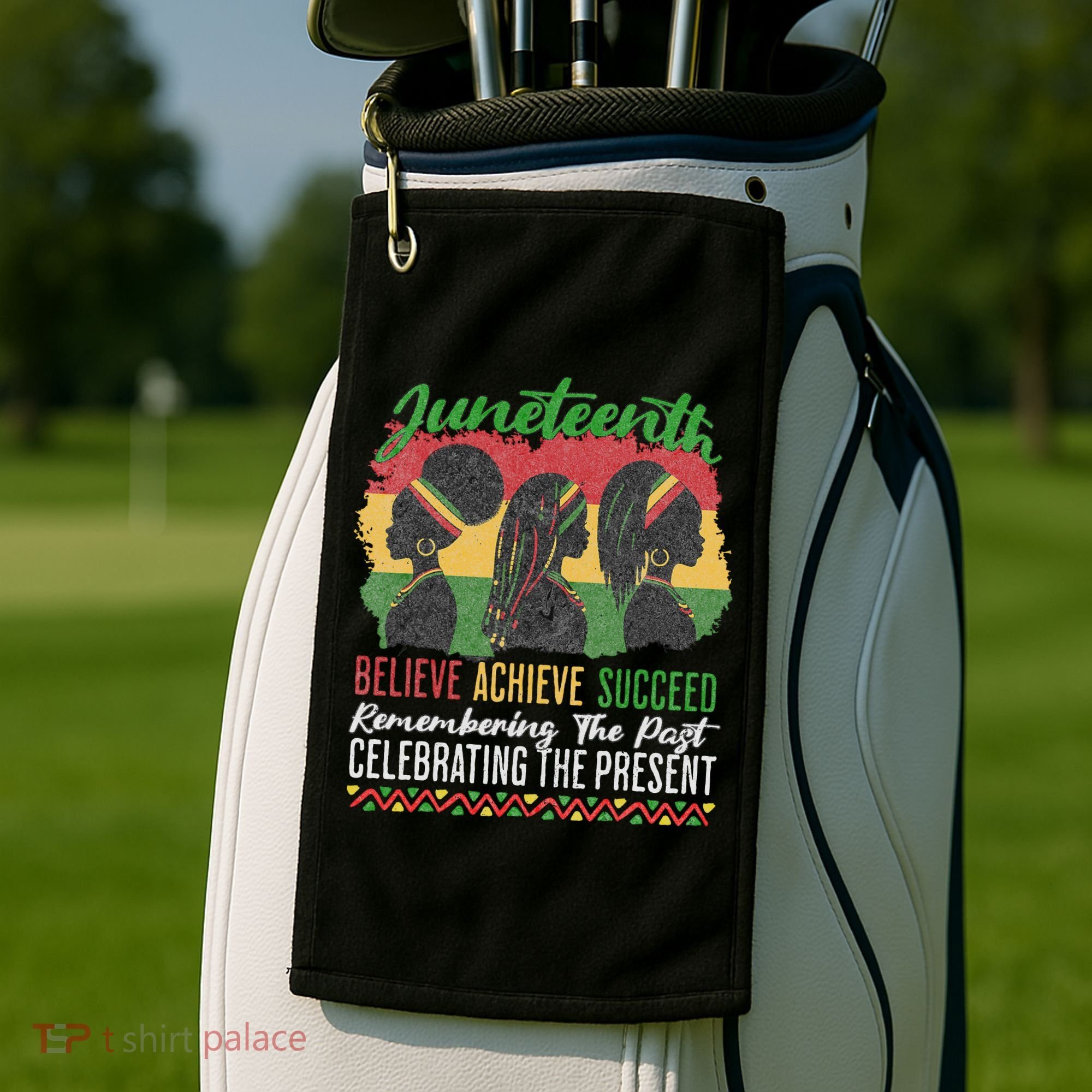 Junenth Remembering The Past Celebrating The Present Golf Towel