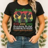 Junenth Remembering The Past Celebrating The Present Women's T-Shirt thumb 2