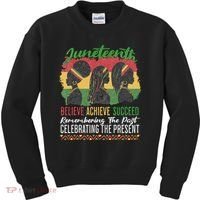 Junenth Remembering The Past Celebrating The Present Kids Sweatshirt thumb 0
