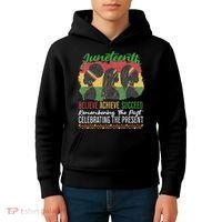 Junenth Remembering The Past Celebrating The Present Kids Hoodie thumb 4