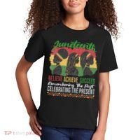 Junenth Remembering The Past Celebrating The Present Kids T-Shirt thumb 2