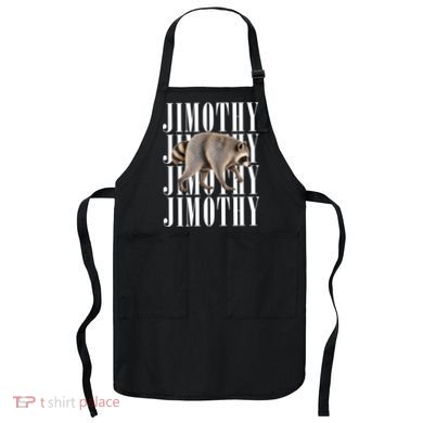 Jimothy Raccoon Viral Meme Funny Trendy Apron