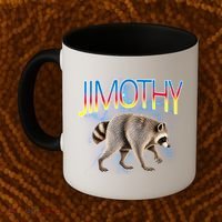 Jimothy Raccoon Viral Seattle Feral Legend Meme Cute Funny Coffee Mug thumb 2