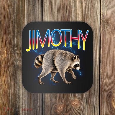 Jimothy Raccoon Viral Seattle Feral Legend Meme Cute Funny Coaster