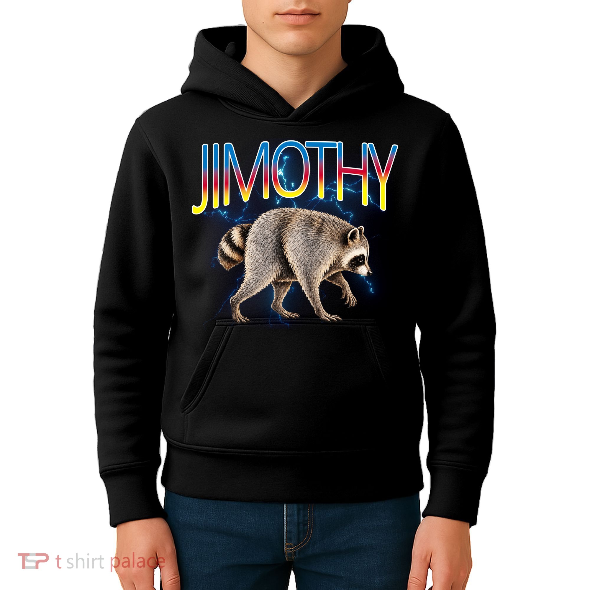 Jimothy Raccoon Viral Seattle Feral Legend Meme Cute Funny Kids Hoodie