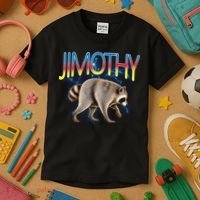 Jimothy Raccoon Viral Seattle Feral Legend Meme Cute Funny Kids T-Shirt thumb 3