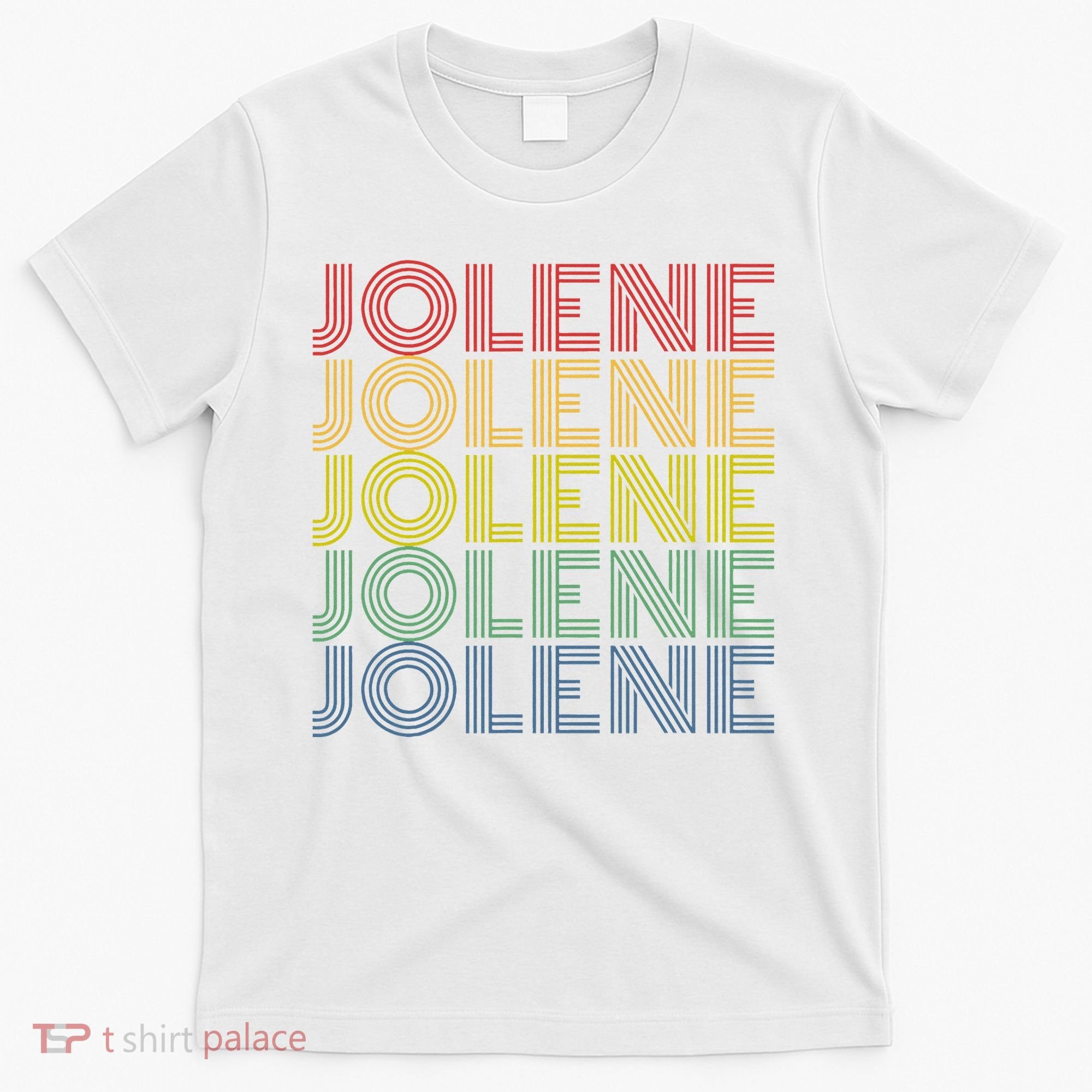 Jolene Retro Wordmark Pattern Vintage Style T-Shirt