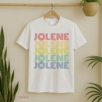 Jolene Retro Wordmark Pattern Vintage Style T-Shirt thumb 2