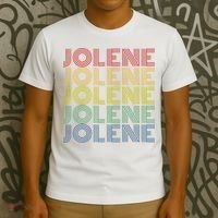 Jolene Retro Wordmark Pattern Vintage Style T-Shirt thumb 3