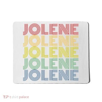 Jolene Retro Wordmark Pattern Vintage Style Mousepad