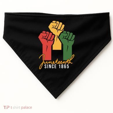 Juneteenth Since 1865 USA-Made Doggie Bandana