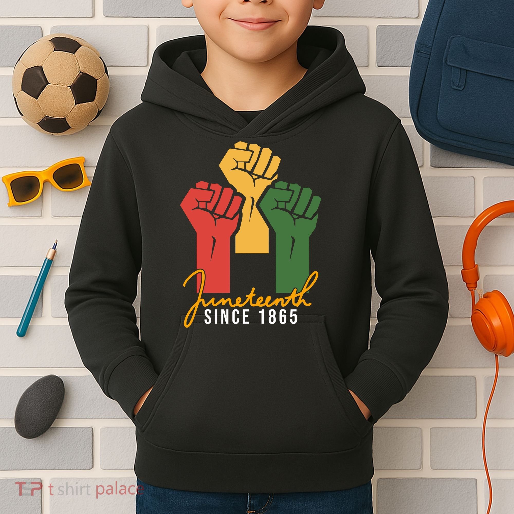 Juneteenth Since 1865 Kids Hoodie