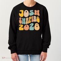 Josh Shaprio 2028 for President Resist Wavy Groovy Election Women's Sweatshirt thumb 0