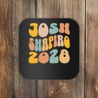 Josh Shaprio 2028 for President Resist Wavy Groovy Election Coaster thumb 0