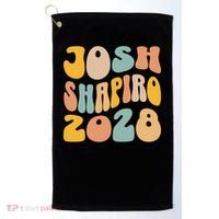 Josh Shaprio 2028 for President Resist Wavy Groovy Election Golf Towel thumb 0