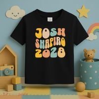 Josh Shaprio 2028 for President Resist Wavy Groovy Election Toddler T-Shirt thumb 3