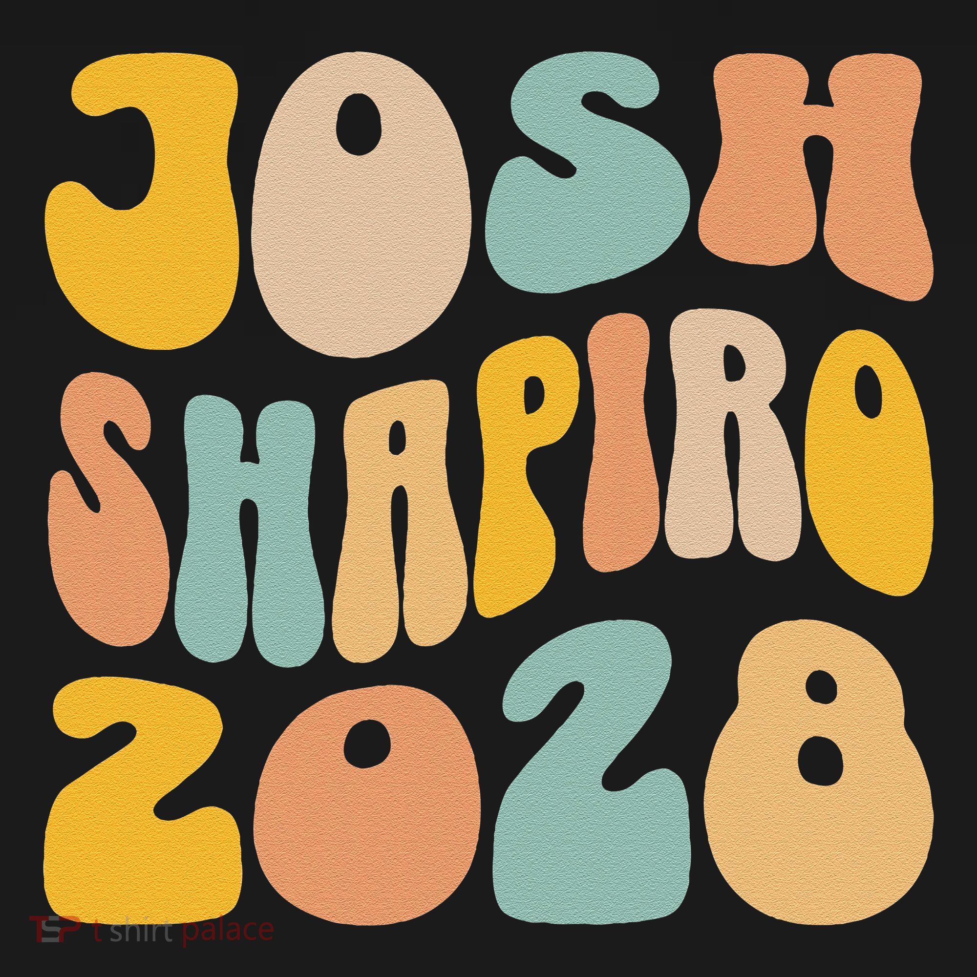 Josh Shaprio 2028 for President Resist Wavy Groovy Election Visor