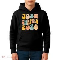 Josh Shaprio 2028 for President Resist Wavy Groovy Election Kids Hoodie thumb 4