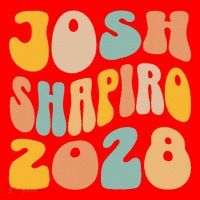Josh Shaprio 2028 for President Resist Wavy Groovy Election Santa Hat thumb 1