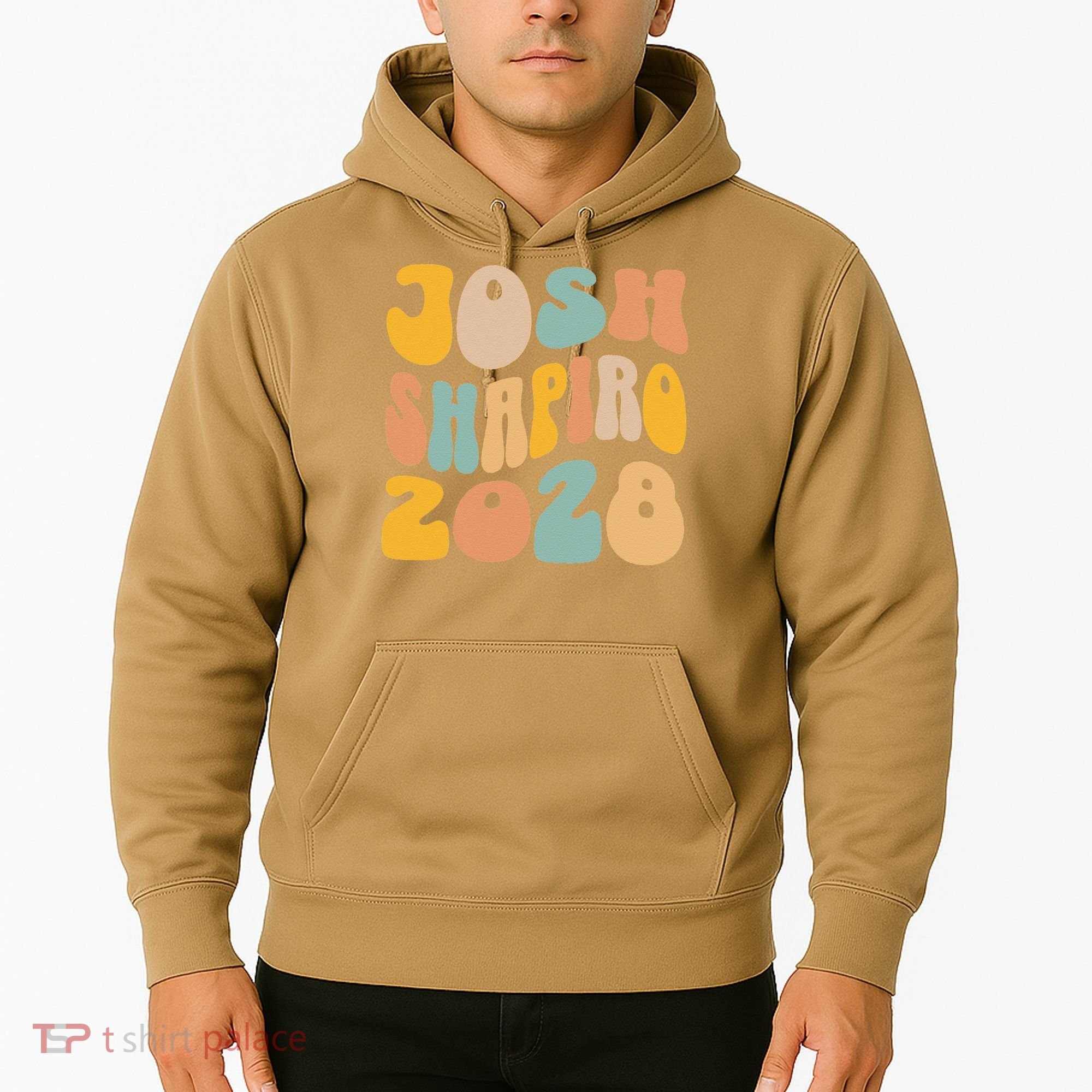 Josh Shaprio 2028 for President Resist Wavy Groovy Election Hoodie