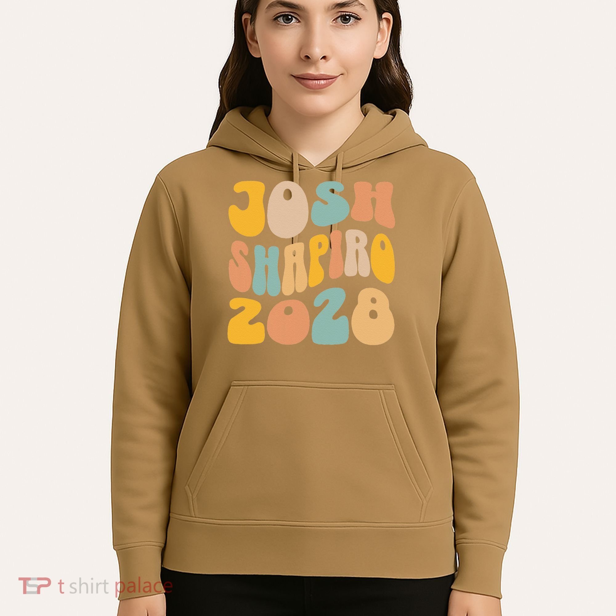 Josh Shaprio 2028 for President Resist Wavy Groovy Election Hoodie