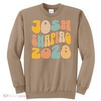 Josh Shaprio 2028 for President Resist Wavy Groovy Election Sweatshirt thumb 0
