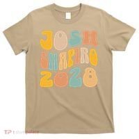 Josh Shaprio 2028 for President Resist Wavy Groovy Election T-Shirt thumb 0
