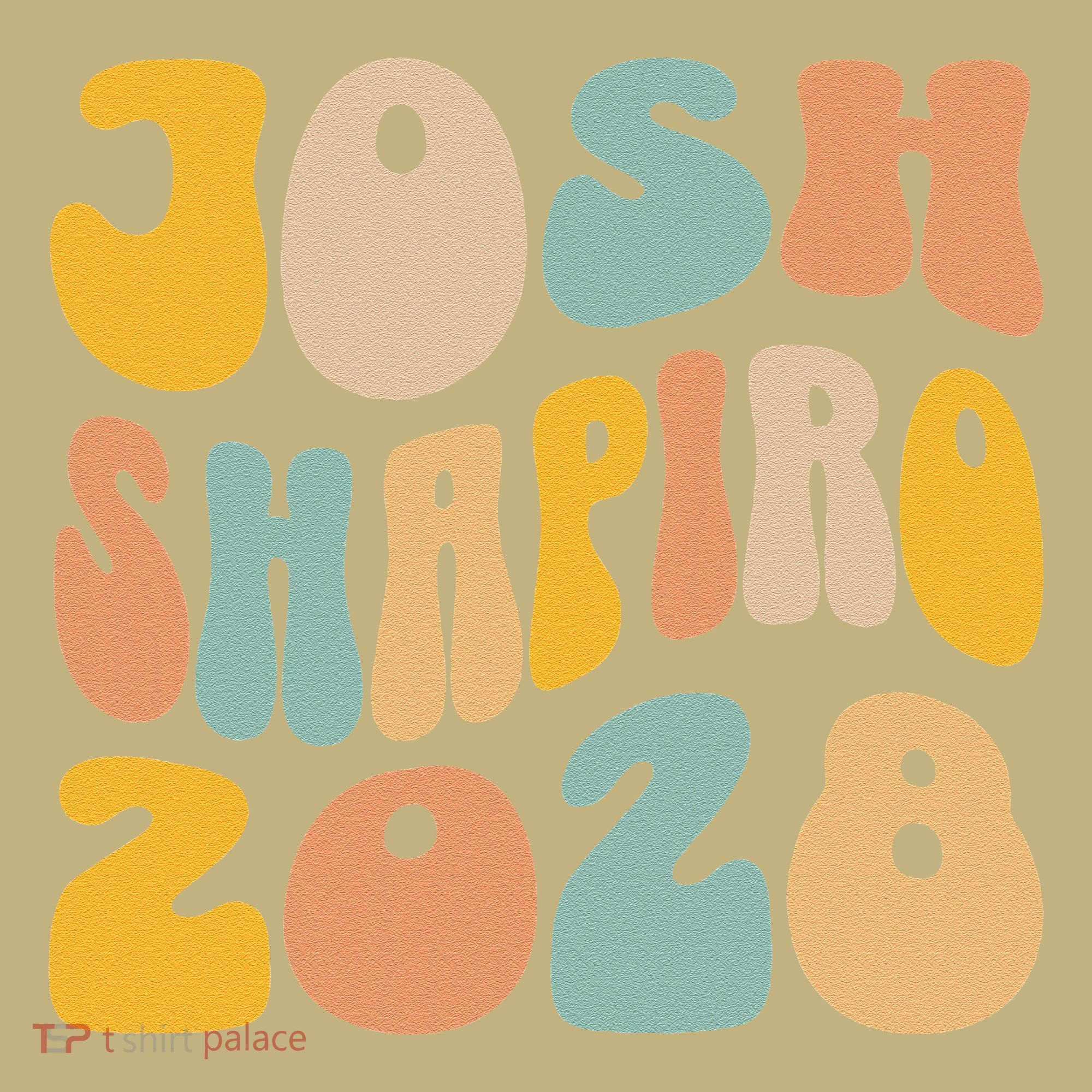 Josh Shaprio 2028 for President Resist Wavy Groovy Election Polo